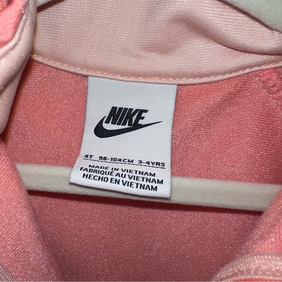 Nike Toddler Girl’s Pink Full-Zip Jacket Size 4T - Picture 3 of 5